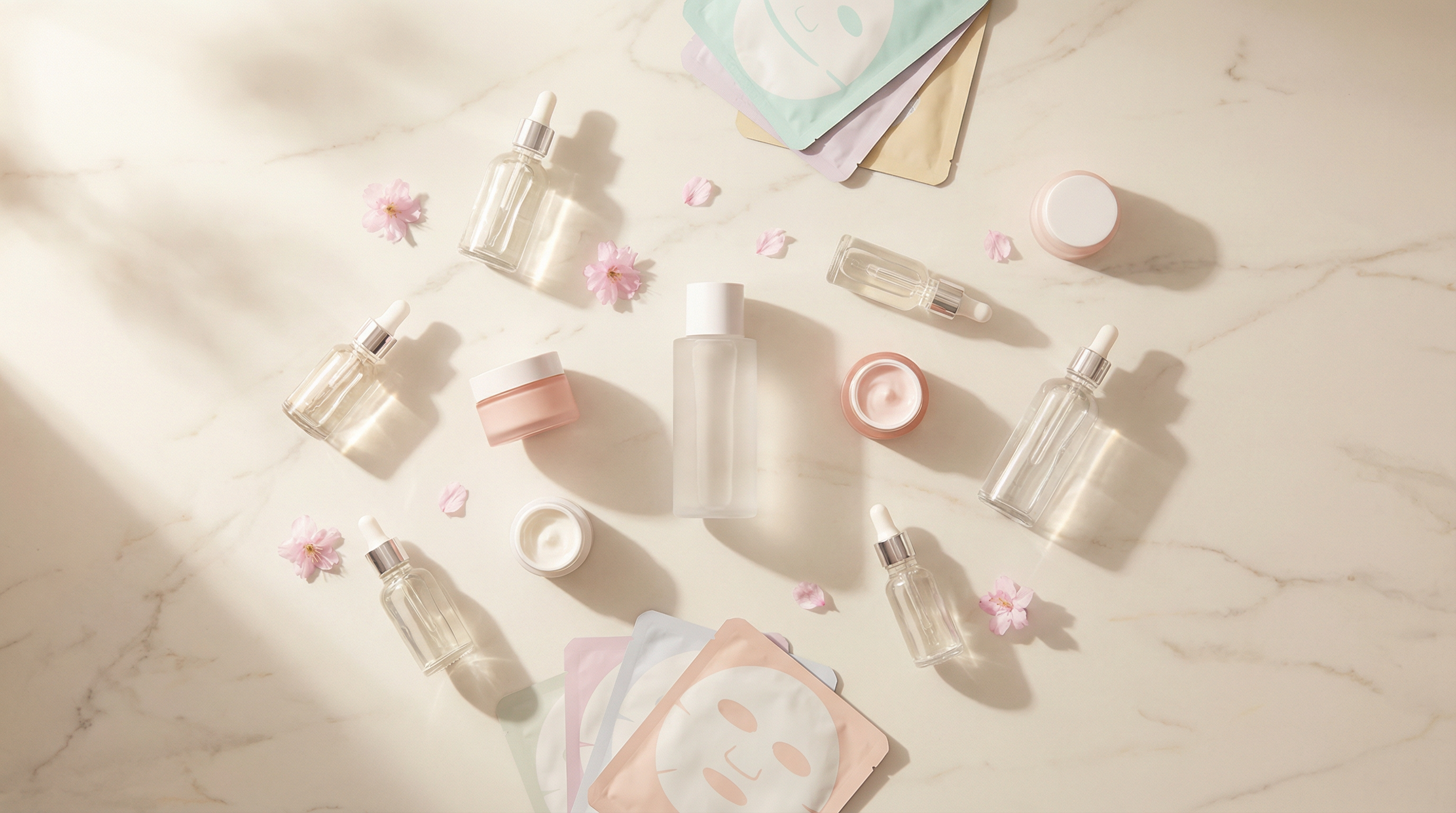 Korean skincare products collection